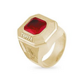 Custom Gold Men's Ring with decoration